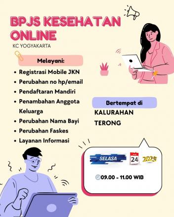 Layanan BPJS Online di Kalurahan Terong Hari Kedua
