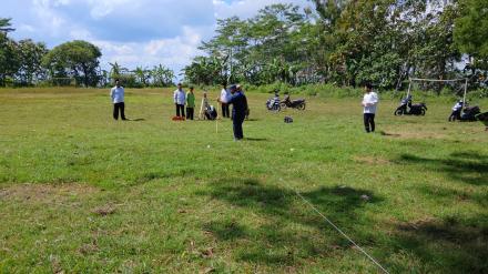 Akurasi Tempat Ibadah, BHR Bantul dan KUA Dlingo Ukur Arah Kiblat 4 Lapangan di Kalurahan Terong