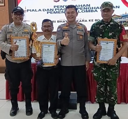 Kompak dan Inovatif, Tiga Pilar Kalurahan Terong Bawa Pulang Piala Juara 3 dari Polda DIY